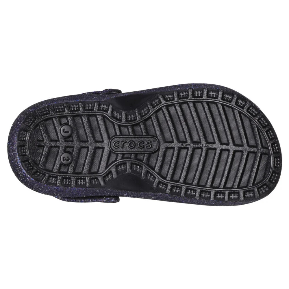 Crocs Classic 210764-0C4 Clog Kids C11 Space Glitter Lined Comfort Shoes ERK1858